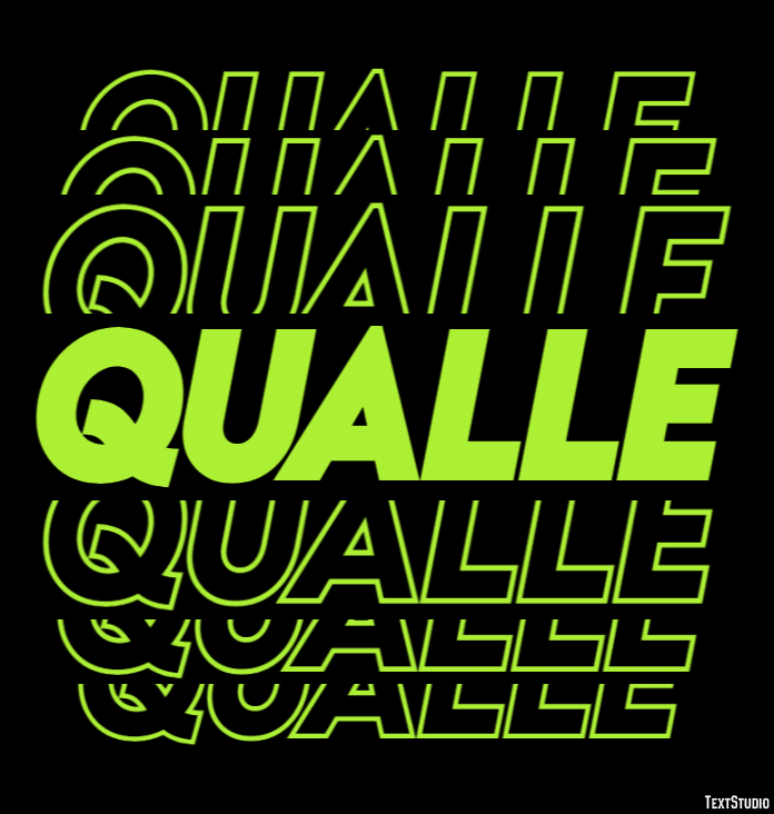 Qualle Effet de texte