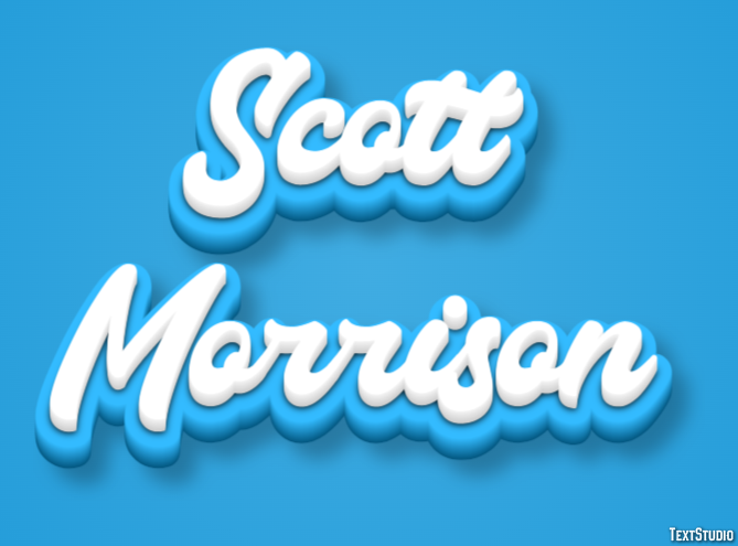 Scott Morrison Text Effect