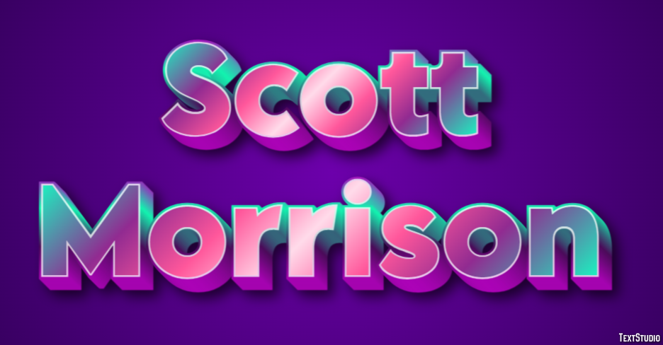 Scott Morrison Text Effect