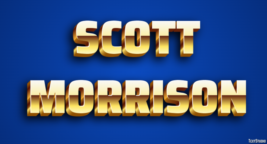 Scott Morrison Text Effect