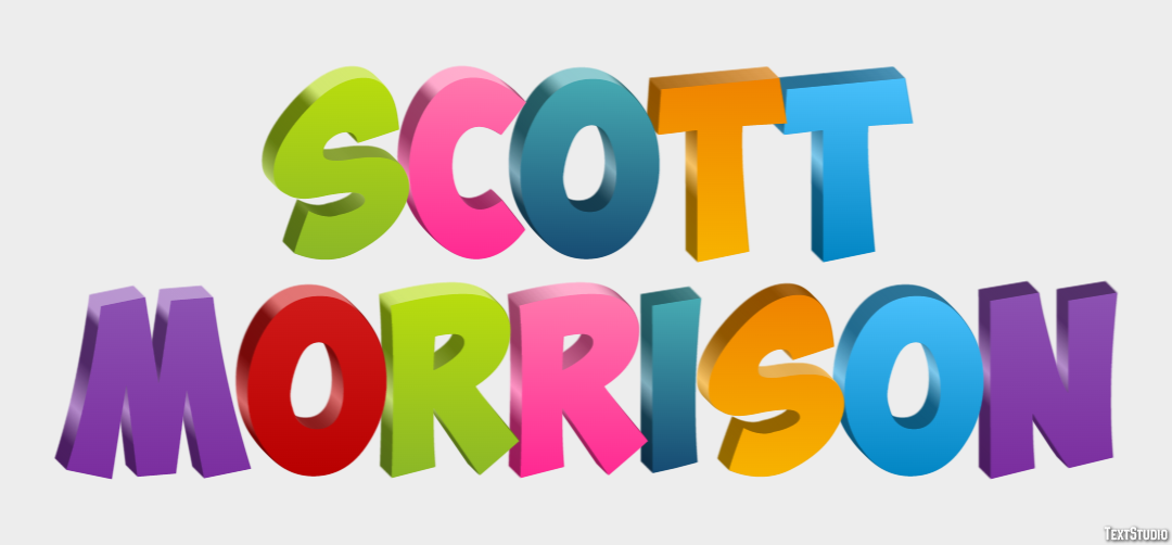 Scott Morrison Text Effect