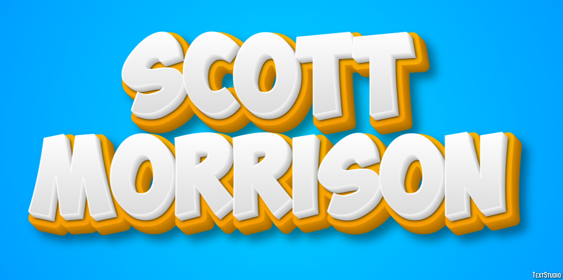 Scott Morrison Text Effect