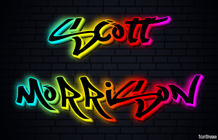 Scott Morrison Text Effect