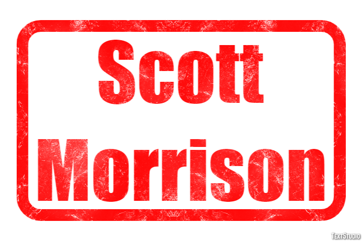 Scott Morrison Efekt tekstowy
