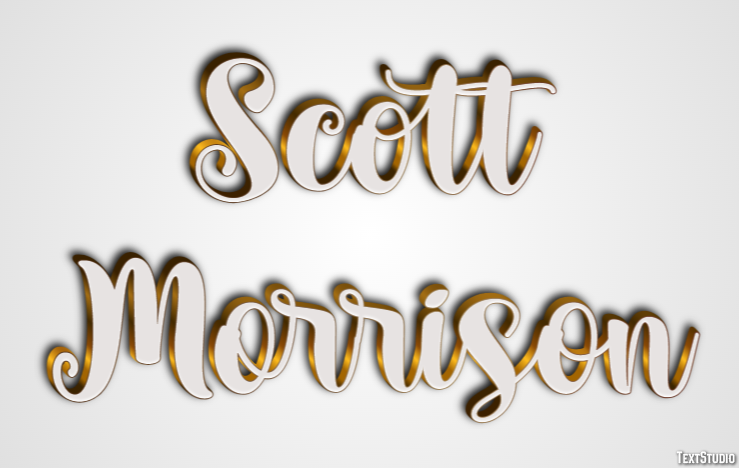 Scott Morrison Text Effect