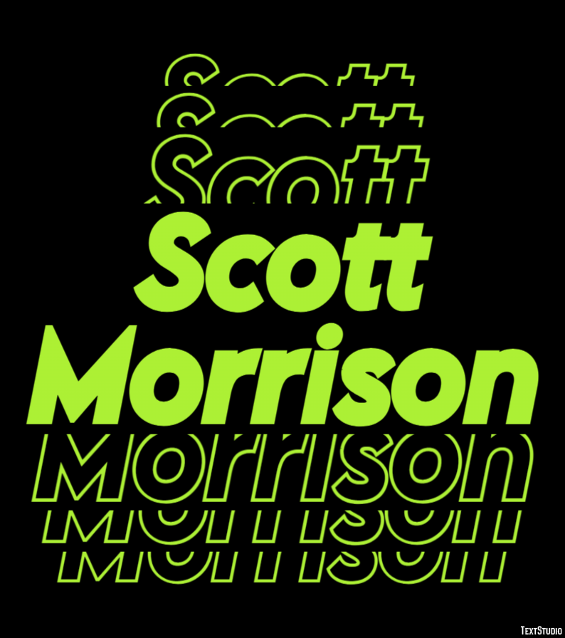 Scott Morrison Efekt tekstowy