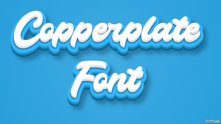 Copperplate Font テキスト効果