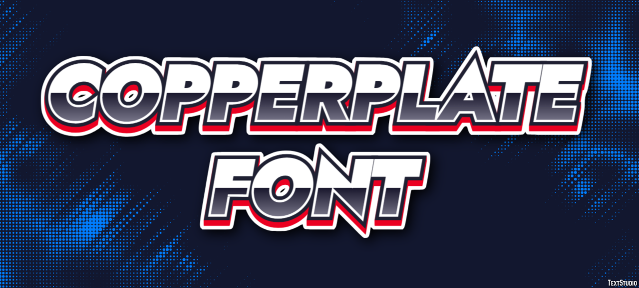 Copperplate Font Text Effect