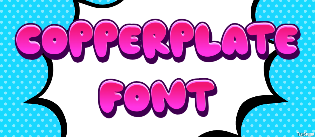 Copperplate Font Text Effect