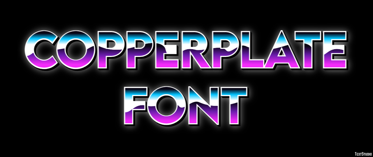 Copperplate Font Text Effect