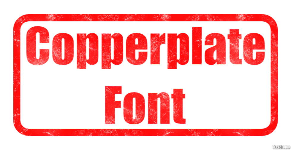 Copperplate Font Text Effect