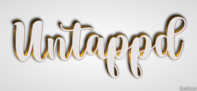 Untappd Text Effect