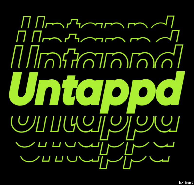 Untappd Text Effect