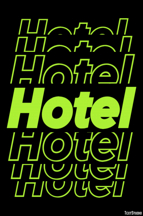 Hotel Tekst Effect