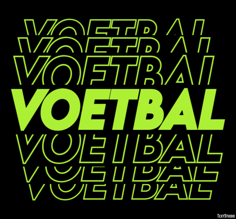 Voetbal Tekst Effect