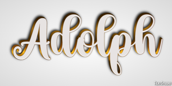 Adolph Text Effect