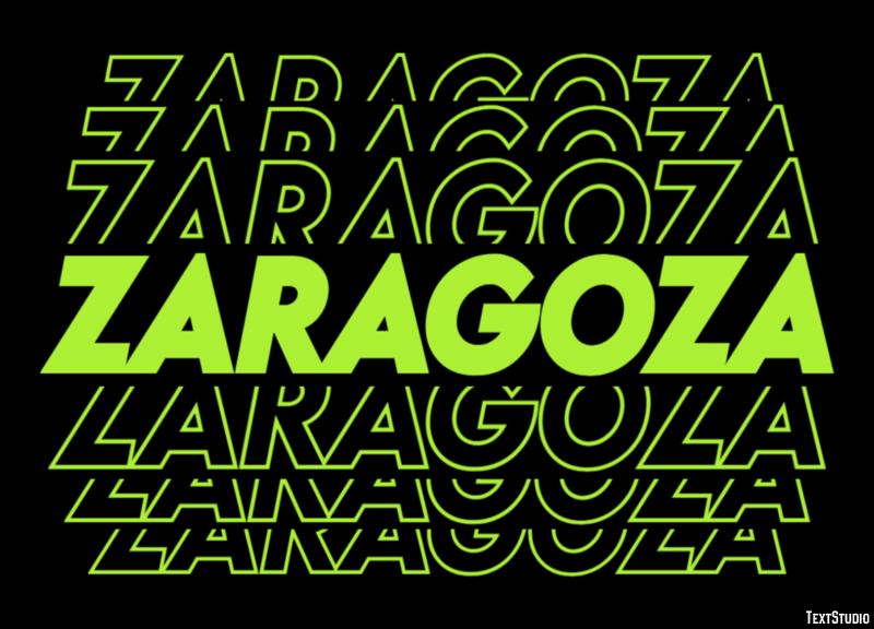 Zaragoza Efekt tekstowy
