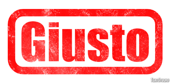 Giusto Effetto testo