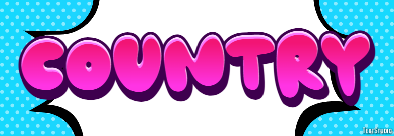 Country Texteffekt