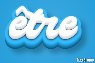être Effet de Texte