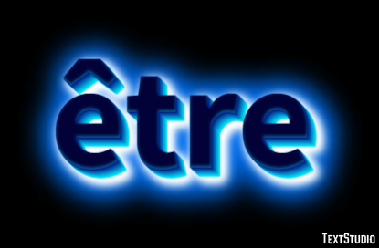 être Effet de texte