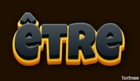 être Effet de Texte