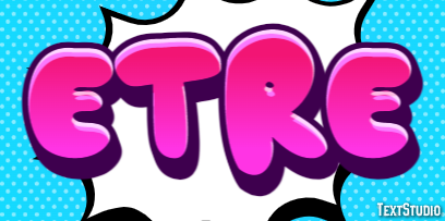 être Effet de texte