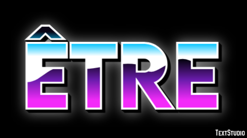 être Effet de texte