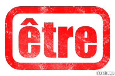 être Effet de texte