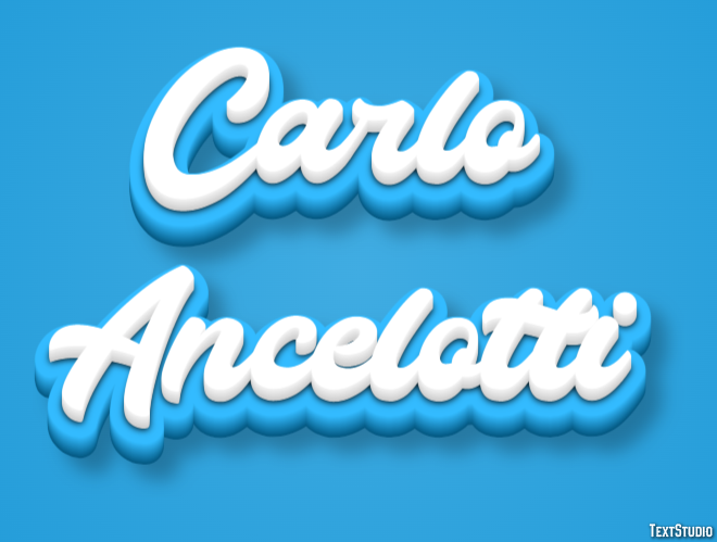 Carlo Ancelotti Text Effect