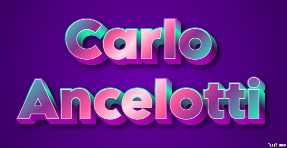 Carlo Ancelotti Text effect