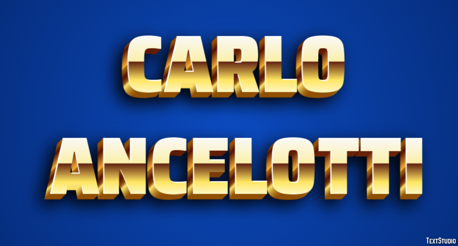 Carlo Ancelotti Text effect