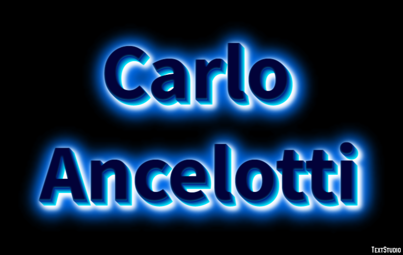 Carlo Ancelotti Text effect