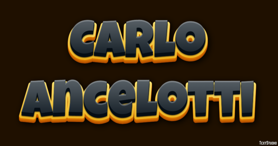 Carlo Ancelotti Text effect