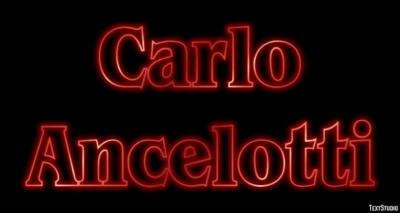 Carlo Ancelotti Text Effect