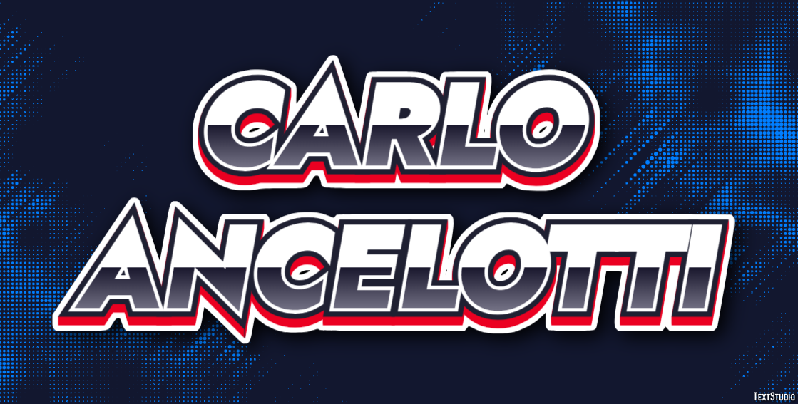 Carlo Ancelotti Text effect
