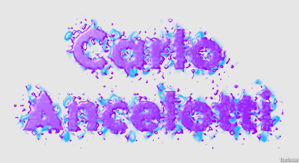 Carlo Ancelotti Text effect