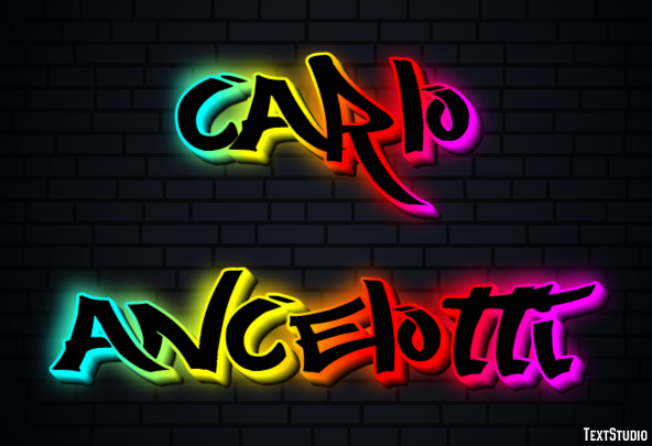 Carlo Ancelotti Text Effect