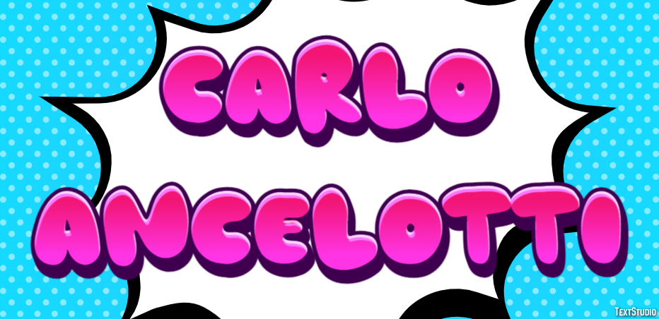 Carlo Ancelotti Text effect