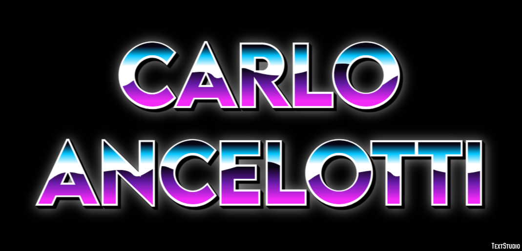 Carlo Ancelotti Text Effect
