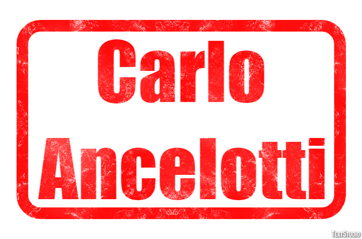 Carlo Ancelotti Text Effect