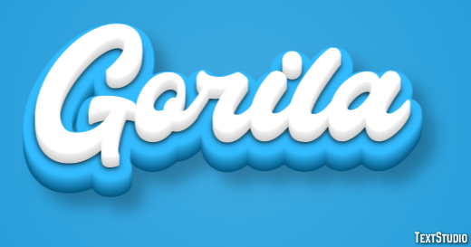 Gorila Efecto de Texto