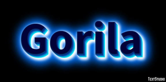 Gorila Эффект текста