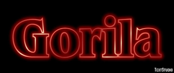 Gorila Efecto de texto