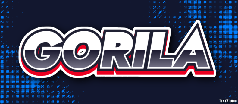 Gorila Texteffekt