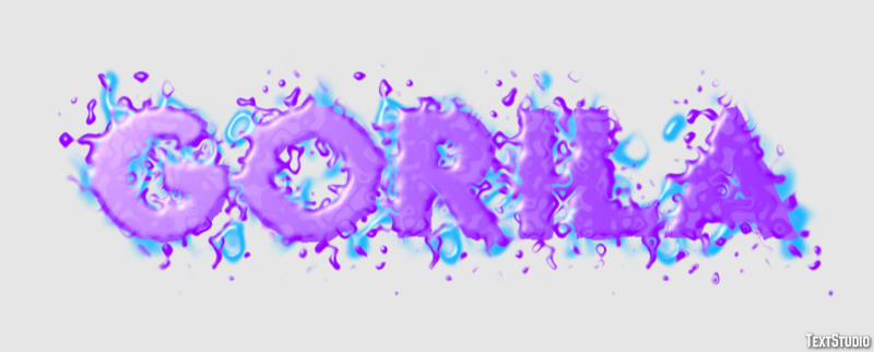 Gorila Texteffekt