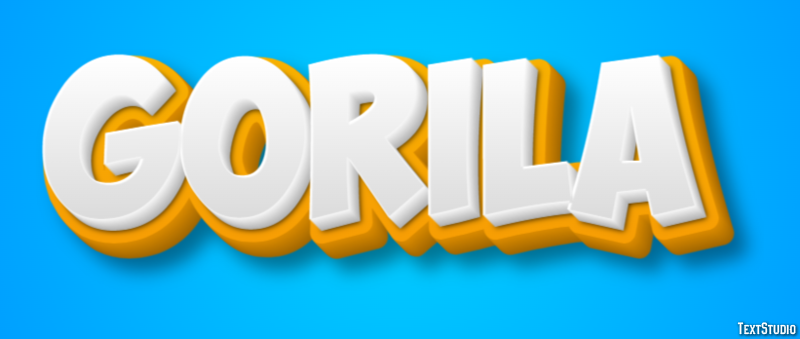 Gorila Efecto de texto