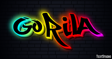 Gorila Efecto de texto