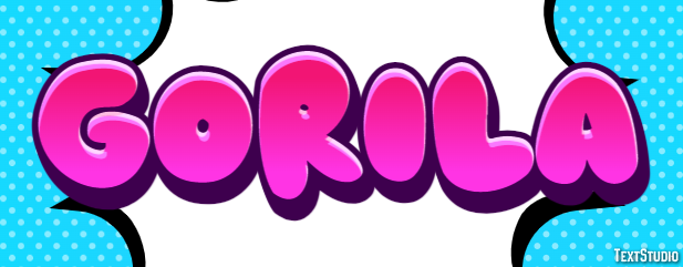 Gorila Texteffekt