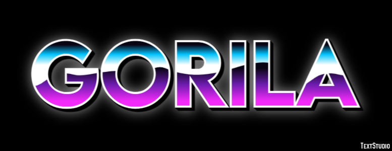 Gorila Efecto de texto